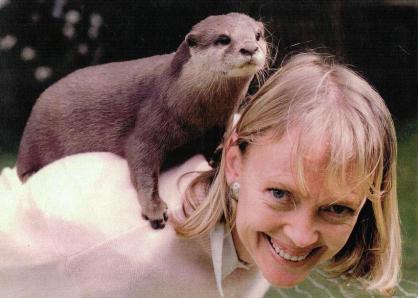Girl with otter