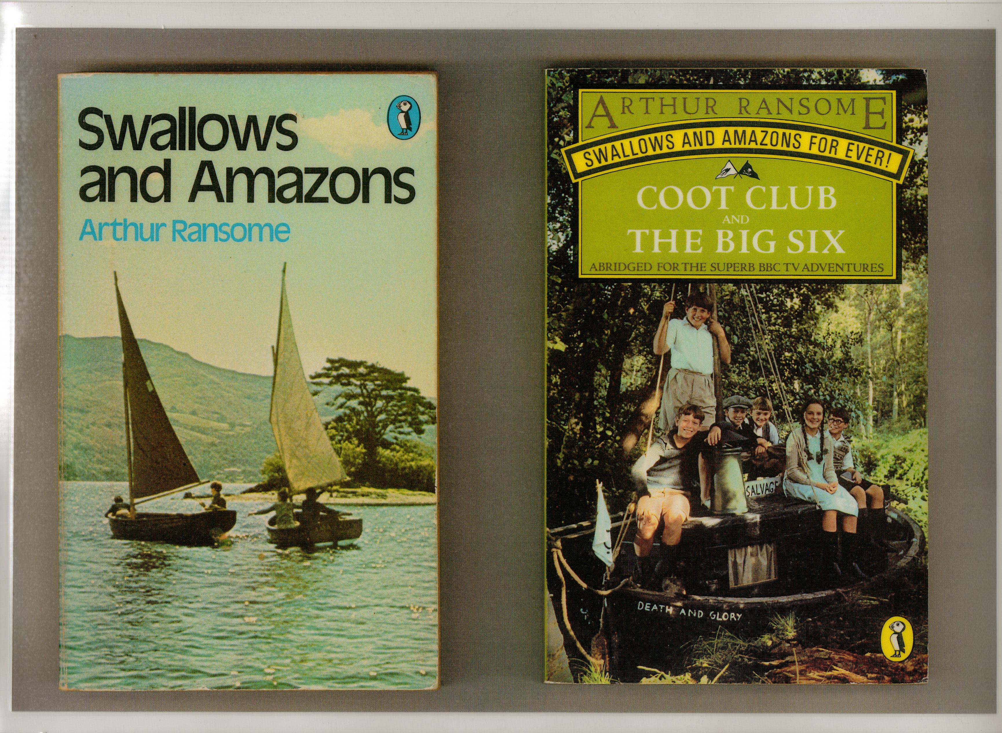 Swallows and Amazons book cover Coot Club and The Big Six book cover