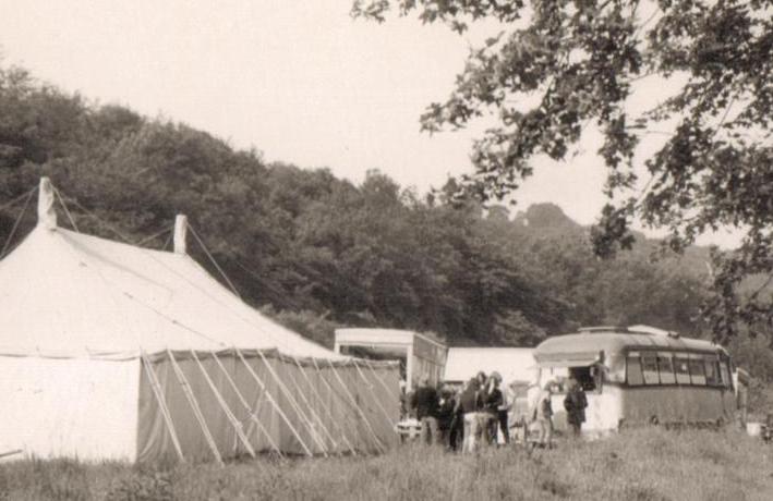 A unit base for HTV's drama serial 'Arthur of the Britons' in 1972