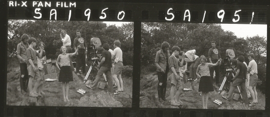 Claude Whatham directing Swallows and Amazons 1974 with Simon West and Sophie Neville