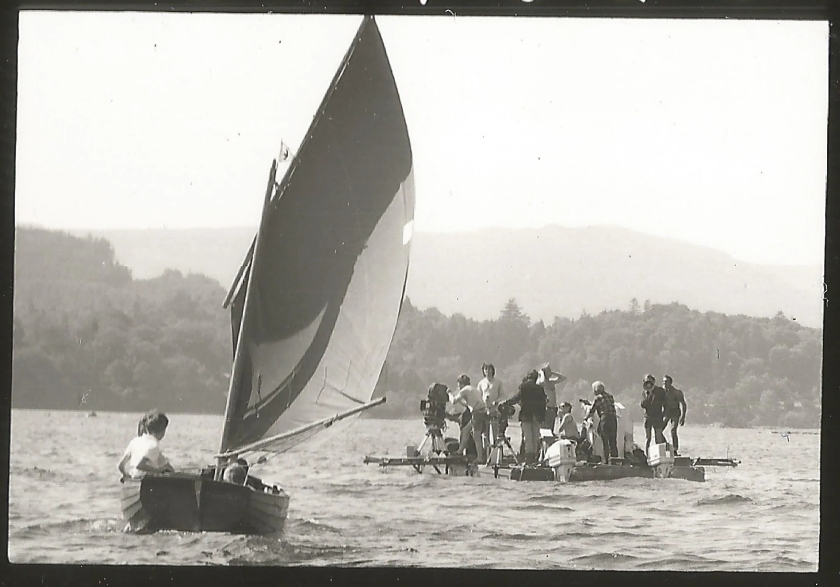 Filming Swallows and Amazons (1974) from a camera pontoon